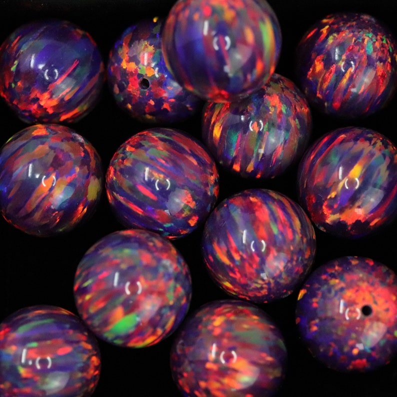 Craft Beads Orchid Opal 10mm Beads 1mm Center Drilled - Etsy Israel