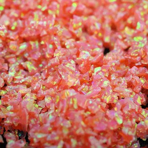 10 g d'opale astrale broyée rose corail rose des profondeurs de la mer - Matériau d'incrustation pour travaux manuels image 7