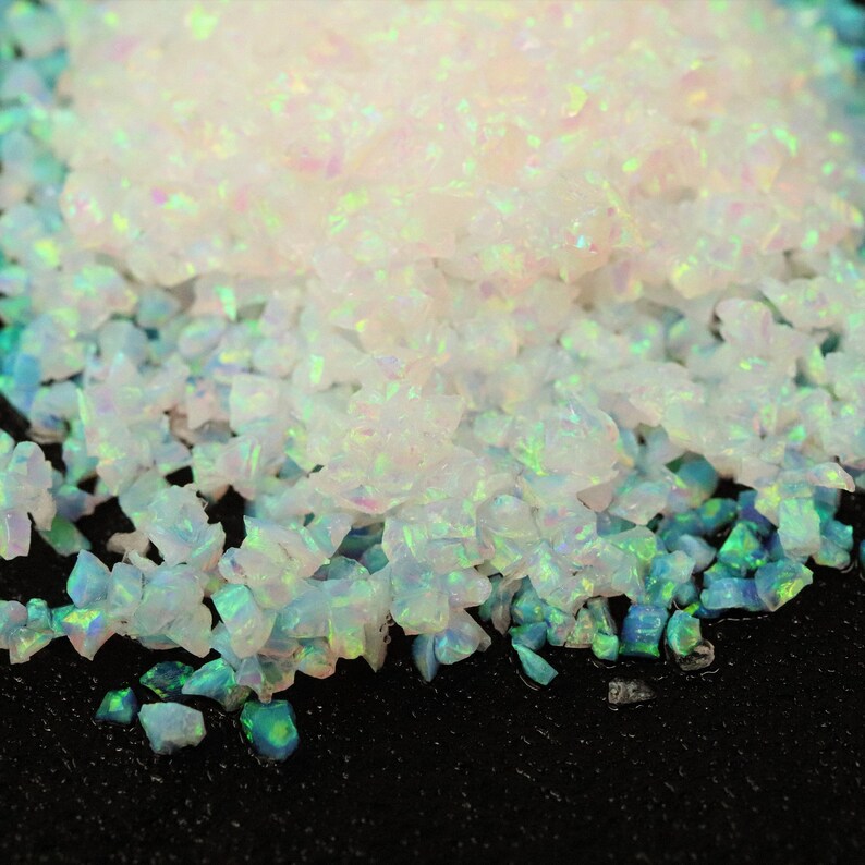 Crushed Opal Glacier / Inlay Material / Jewelry Making / Etsy Canada