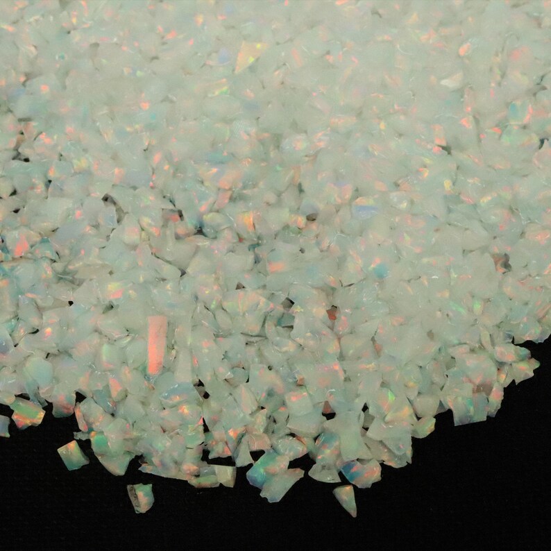 AAA Grade Crushed Opal Gemstone Coarse Powder 0.5-1 MM Premium Inlay Material Welo Fire Opal With Sparkling Chiller Effect Opal Crush Coarse