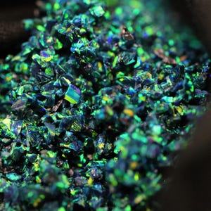 Ópalo astral triturado de esmeralda negra de 10 g: material de incrustación para manualidades imagen 4