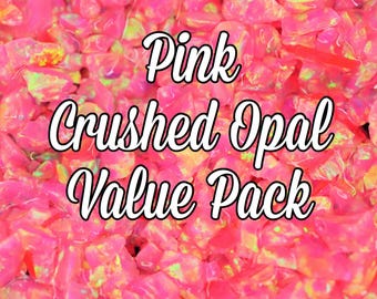 Pink Crushed Opal Value Pack – Jewelry Inlay Material, 6 Grams