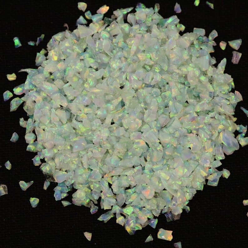 Crushed Opal Mint Stone for Inlay / Jewelry Making / Etsy