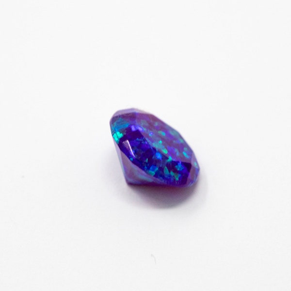 Sleepy Lavender Opal Diamond Cut Stones, Faceted Indigo Opal Stone, 5mm/6mm/7mm /8mm Craft Stones - Jewelry Making, Ring Making, Resin Art