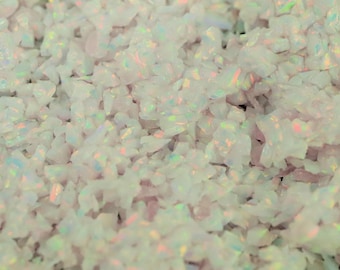 Cherry Blossom Crushed  Opal for Inlay - Lab-Created Material for Jewelry Making & Craft Supplies