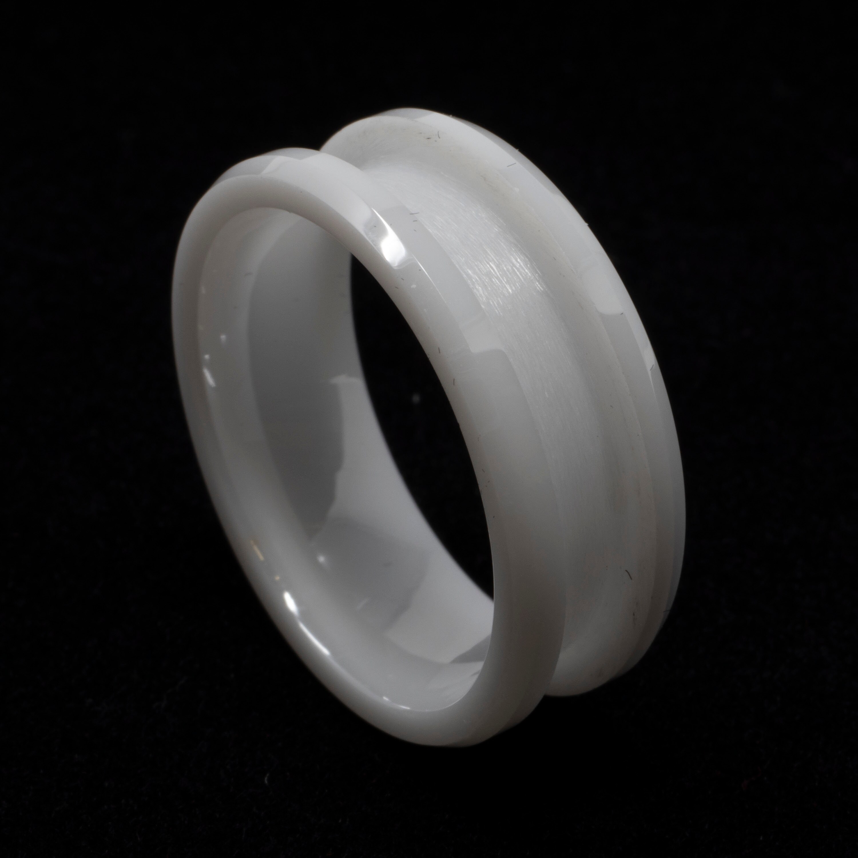 White Ceramic Ring - Etsy