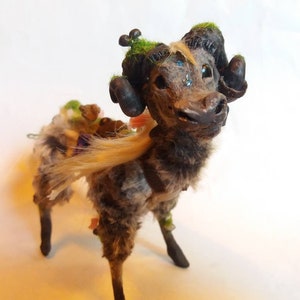 overgrown fantasy Elk/Goat artdoll
