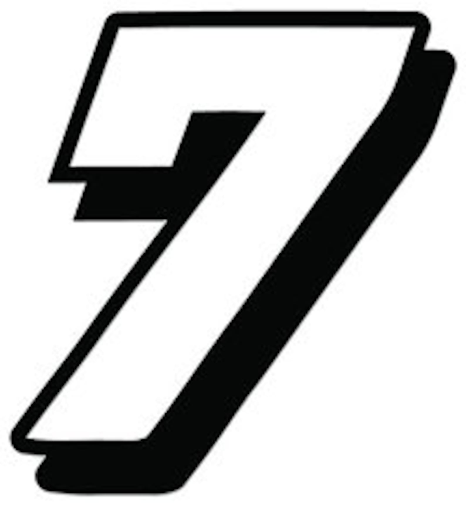 Number 7 Nascar Indy Vinyl Decal Car Window Lap Sticker Etsy