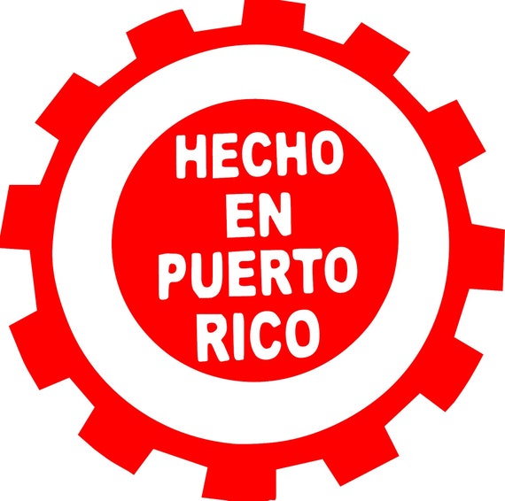 Hecho En Puerto Rico Vinyl Car Window Laptop Sticker - Etsy