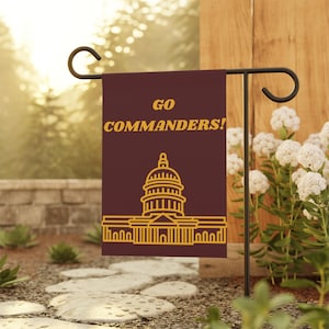 Commanders Team Football Garden Flag