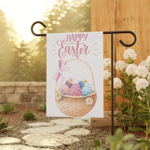Happy Easter Garden Flag