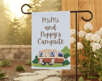 CUSTOM Grandparents Name Campsite Garden Flag