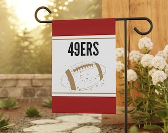 49ers チーム フットボール ストライプ ロゴ ガーデン フラッグ