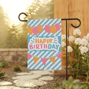 Happy Birthday Garden Flag