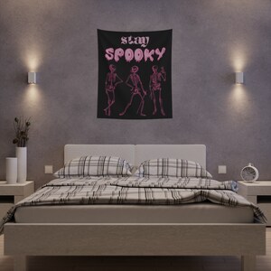 Stay Spooky Skeleton Wall Tapestry