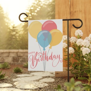 Happy Birthday Garden Flag