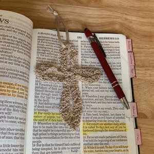 Crochet Cross Bookmark