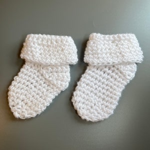 Baby Socks, Knit Newborn Socks, Dress Socks for Baby