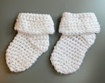 Baby Socks, Knit Newborn Socks, Dress Socks for Baby
