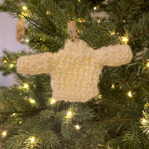Christmas Tree Decor, Miniature Sweater Ornament, Miniature Sweater Christmas Ornament, Mini Sweater Christmas Ornament, Mini Sweater image 8