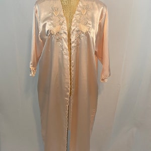 Vintage Komoda Pink Silky Robe, size XXL