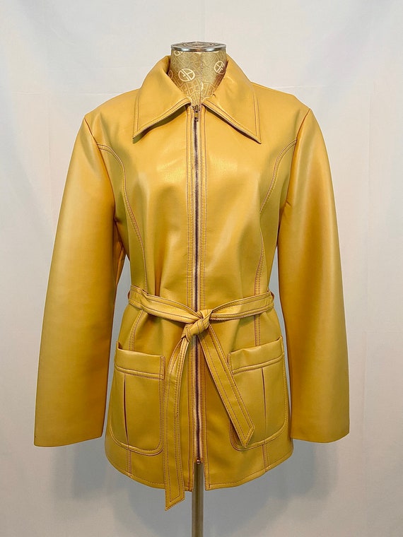 Vintage 1970s Fingerhut Fashions Faux Leather Jack