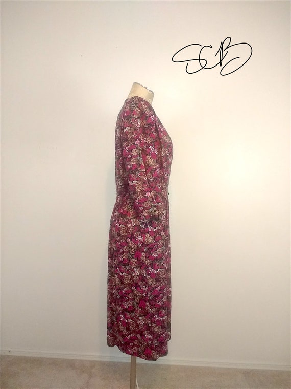Vintage 1990s Breli Originals Rose Floral Dress - image 2