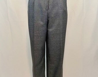 Vintage jaren 1990 HW New York Grijze Broek/ Broek, Maat 10