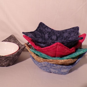 Bowl Cozies  Soup Bowl Cozies pot holder  fabric bowl cozy Day dream Bowl Cozies pot holder