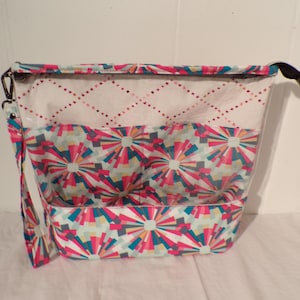 Clear View Zipper Pouch: Handmade Project Bag, Sewing & Knitting Organizer