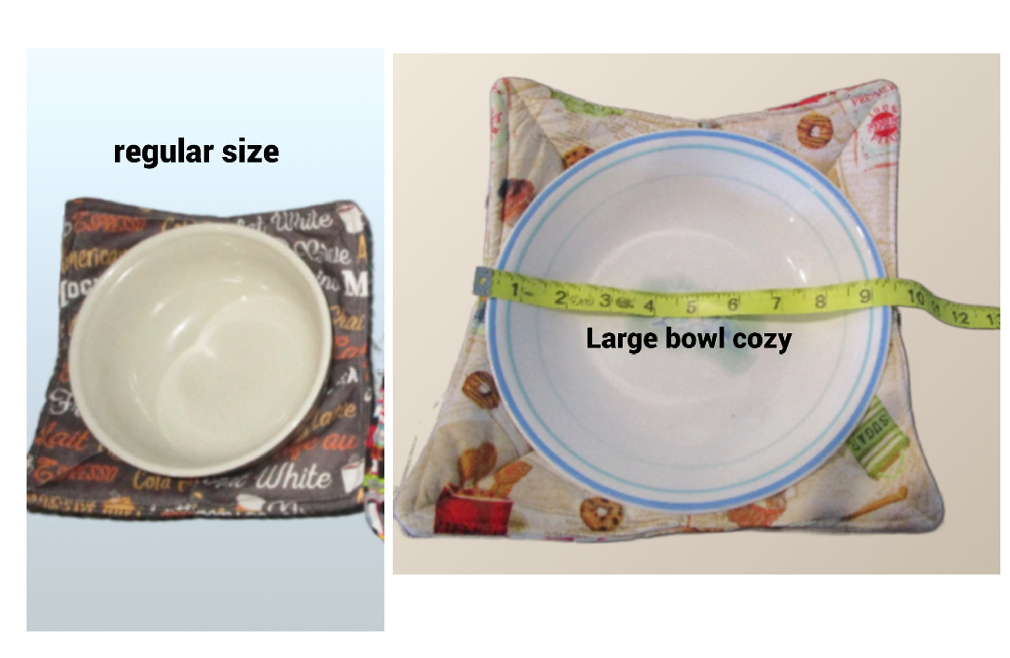 Microwavable Bowl Cozies Soup Bowl Cozies Pot Holder Fabric Bowl