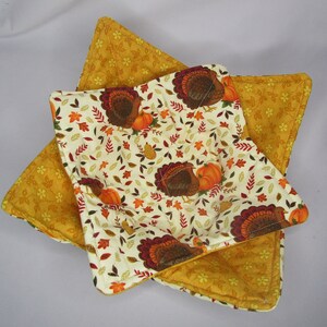 Bowl Cozie Soup Bowl Cozy pot holder  fabric bowl cozy  Bowl Cozies  Autumn pumpkin bowl cozies pot holder