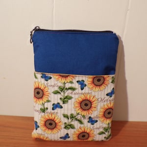 E-Reader Tasche Reißverschluss Kindle Tasche mit Tasche Buch Liebhaber Geschenk Buch Tasche Sunflower gepolsterte Kindle Tasche