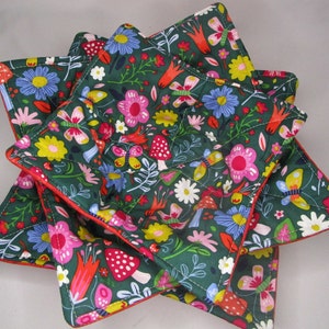 Bowl Cozie Plate Cozies Butterfly Garden bowl Cozy Plate Cozies fabric bowl cozies pot holder