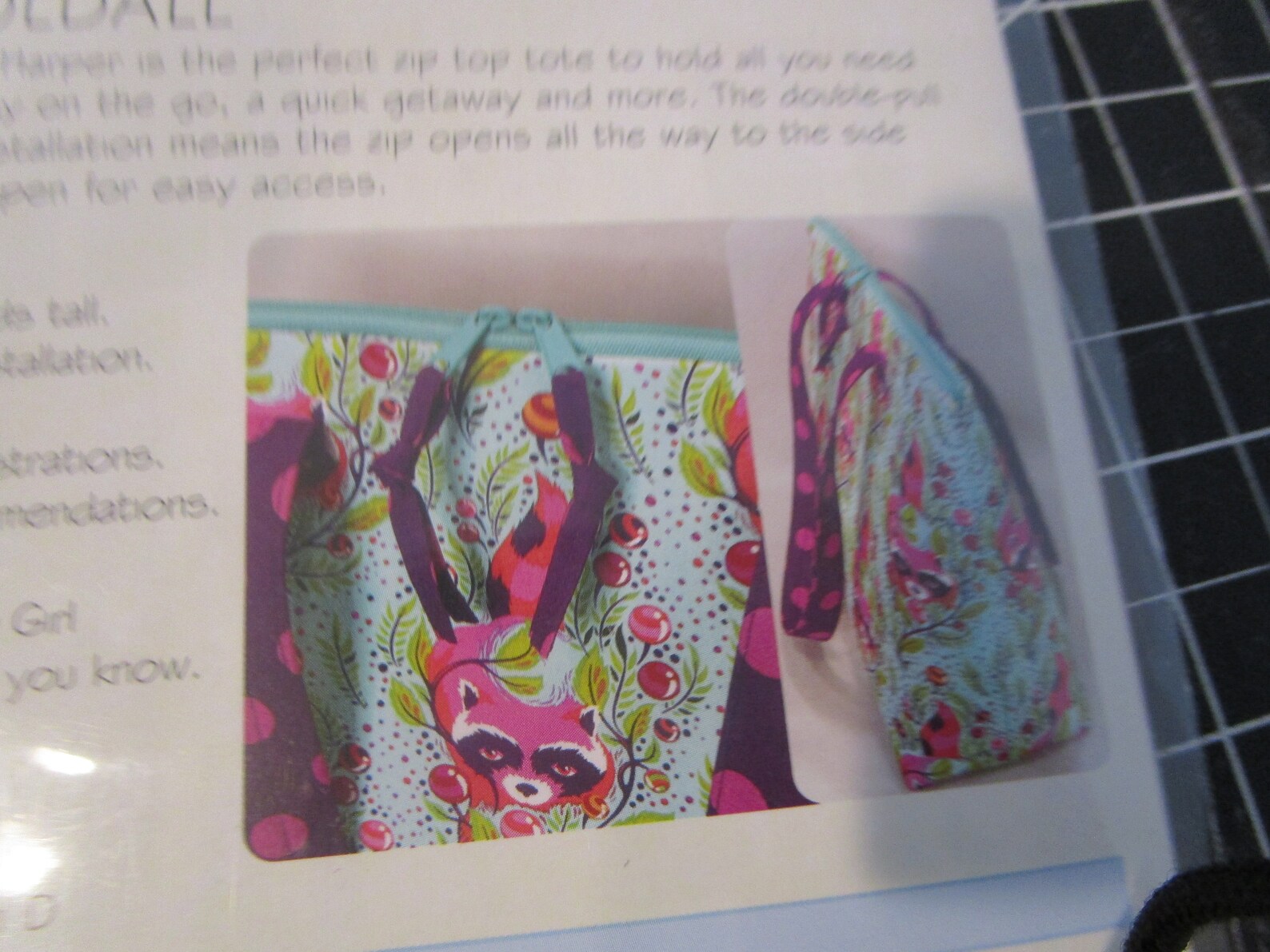 Harper Holdall Zip Top Tote Bag Pattern by Lazy Girl Designs Etsy UK