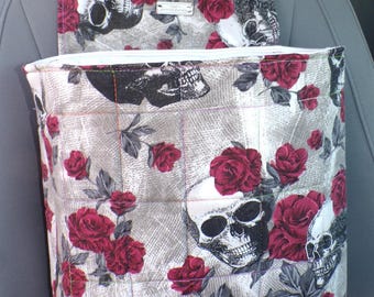 Rose Schädel-Auto-Müllsack: Wasserdichtes Hänge-Organisator-Autozubehör
