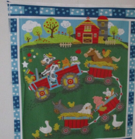 Barnyard panel quilt Home & Living Bedding