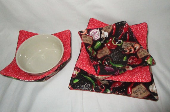 Microwavable Bowl Cozies Soup Bowl Cozies Pot Holder Fabric Bowl