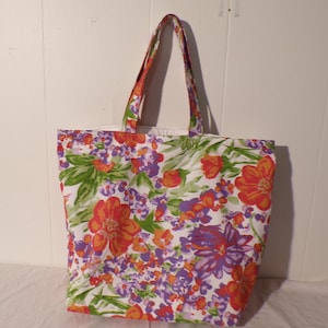 Herbruikbare boodschappentassen Stoffen draagtas Boodschappentas bloemen canvas Boodschappentassen