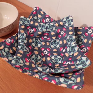 Bowl Cozie Plate Cozies  Floral  power theme Bowl Cozy   pot holders