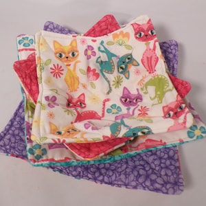 Bowl Cozies Plate Cozies Rainbow Cats bowl Cozy fabric bowl cozies pot holder