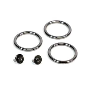 Sallie Tomato hardware kit- Scarlett Hardware Kit-gunmetal-Purse hardware kit-1 1/2 inch hardware