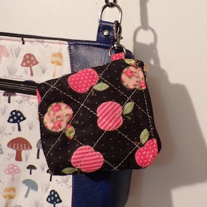 mini coin purse Keychain Ear Bud Pouch Fabric Air Pod Case  Apple Mini Wallet pouch