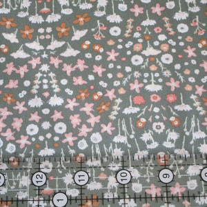 Art Gallery fabrics Painted Field Tangerine  Picturesque  Premium Cotton fabric by half yard