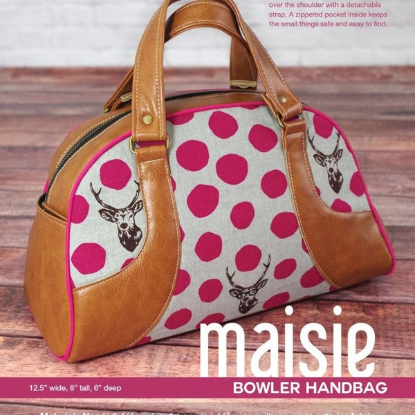 Maisie Bowler Handbag Bag Purse Sewing Pattern, From Swoon Sewing Patterns