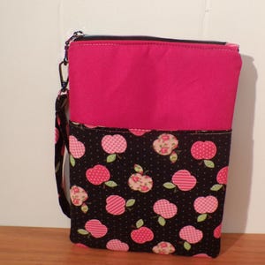 E-Reader Sleeve Zipper Kindle Sleeve with pocket Book sleeve Apple Padded Kindle Sleeve with wristlet