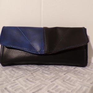 Cartera de mano floral Cartera de mano necesaria Cartera para teléfono celular Cartera para tarjetas Cartera de mano floral de mármol azul y negro