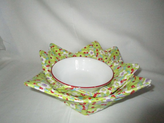 Microwavable Bowl Cozies Soup Bowl Cozies Pot Holder Fabric Bowl