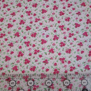 Floral cotton fabric-pink,green and white Quilters Calicos- Quilt cotton fabric by yard , half yard