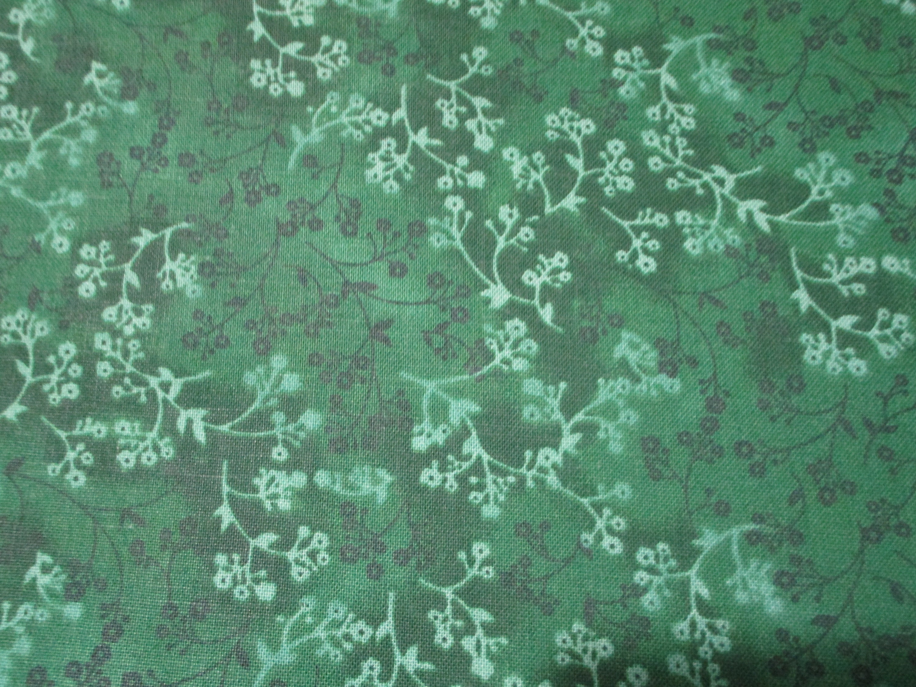 Quilt Cotton Fabric-razzle Dazzle Hunter Green Fabric Floral | Etsy